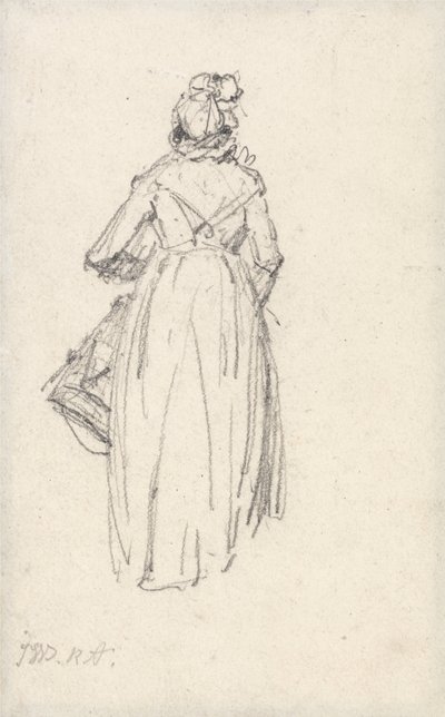 Woman Standing, Seen from the Back by James Ward